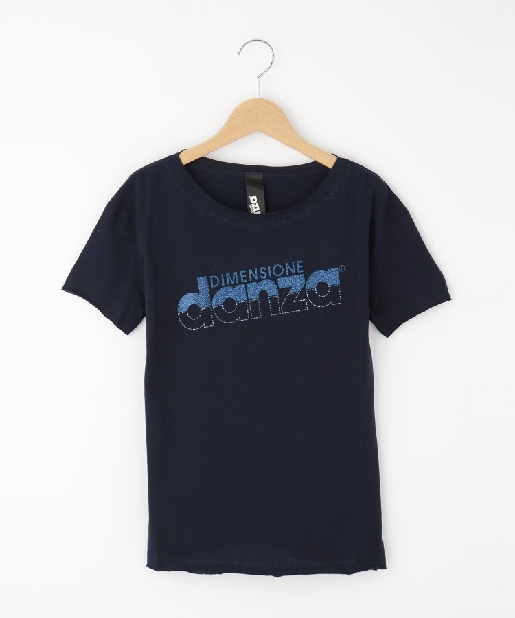 オフプライスストア(ウィメン)(OFF PRICE STORE(Women))のDIMENSIONE DANZA ロゴラメストーンＴシャツ ブルー(092)