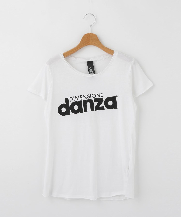 オフプライスストア(ウィメン)(OFF PRICE STORE(Women))のDIMENSIONE DANZA ロゴプリントTシャツ ホワイト(001)