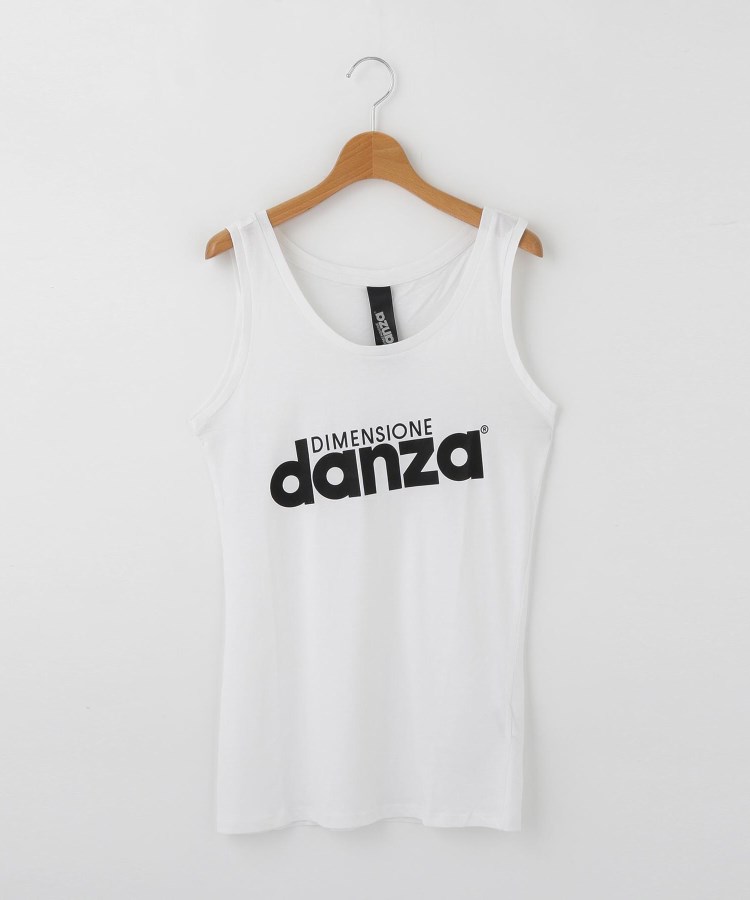 オフプライスストア(ウィメン)(OFF PRICE STORE(Women))のDIMENSIONE DANZA フロントロゴタンクトップ ホワイト(001)