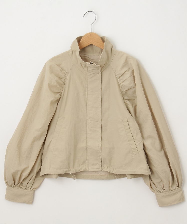 オフプライスストア(ウィメン)(OFF PRICE STORE(Women))のJeunne garcon（ジュンヌ ギャルソン） ショート丈ボリュームスリーブジャンパー ベージュ(052)