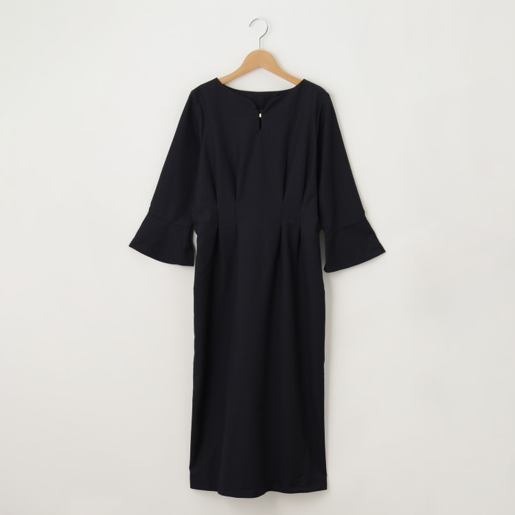 オフプライスストア(ウィメン)(OFF PRICE STORE(Women))のJeunne garcon（ジュンヌ ギャルソン） バックウエストゴム入りタックワンピース【SALE/カジュアル/デイリー/トレンド/きれいめカジュアル】 マキシ・ロングワンピース