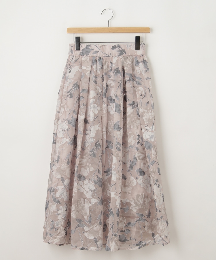 オフプライスストア(ウィメン)(OFF PRICE STORE(Women))のJeunne garcon（ジュンヌ ギャルソン） ウエストゴムシアー花柄スカート【SALE/カジュアル/デイリー/トレンド/きれいめカジュアル】 ピンク(072)