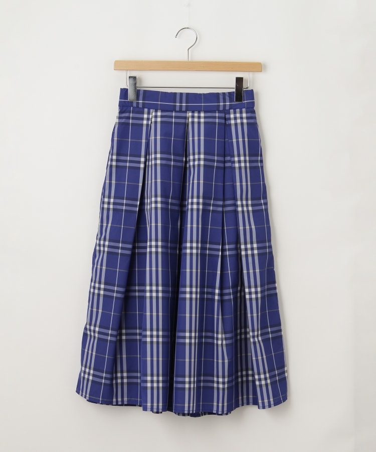 オフプライスストア(ウィメン)(OFF PRICE STORE(Women))のJeunne garcon（ジュンヌ ギャルソン） タック入りマドラスチェックフレアスカート【SALE/カジュアル/デイリー/トレンド/きれいめカジュアル】1