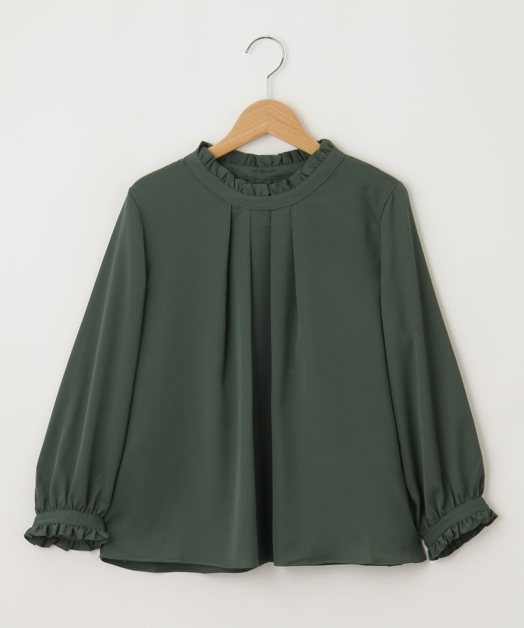オフプライスストア(ウィメン)(OFF PRICE STORE(Women))のJeunne garcon（ジュンヌ ギャルソン） フリルスタンドカラープルオーバーブラウス【SALE/カジュアル/デイリー/トレンド/きれいめカジュアル/ゆったり】2
