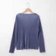 オフプライスストア(ウィメン)(OFF PRICE STORE(Women))のmitis（ミティス） 光沢リブメロウプルオーバー【SALE/カジュアル/デイリー/トレンド/きれいめカジュアル】 ブルー(092)