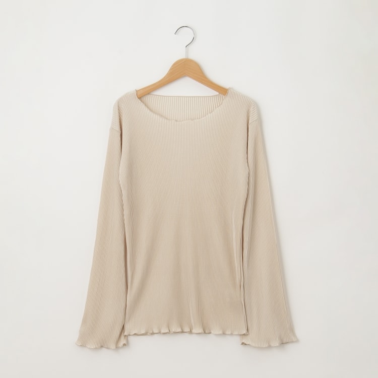 オフプライスストア(ウィメン)(OFF PRICE STORE(Women))のmitis（ミティス） 光沢リブメロウプルオーバー【SALE/カジュアル/デイリー/トレンド/きれいめカジュアル/ルーズシルエット/ゆったり】 カットソー