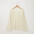オフプライスストア(ウィメン)(OFF PRICE STORE(Women))のmitis（ミティス） 光沢リブメロウプルオーバー【SALE/カジュアル/デイリー/トレンド/きれいめカジュアル/ルーズシルエット/ゆったり】 アイボリー(004)