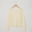 オフプライスストア(ウィメン)(OFF PRICE STORE(Women))のmitis（ミティス） 透かしジャカードラウンドネックカットソー【SALE／カジュアル／デイリー／トレンド／きれいめカジュアル】 アイボリー(004)