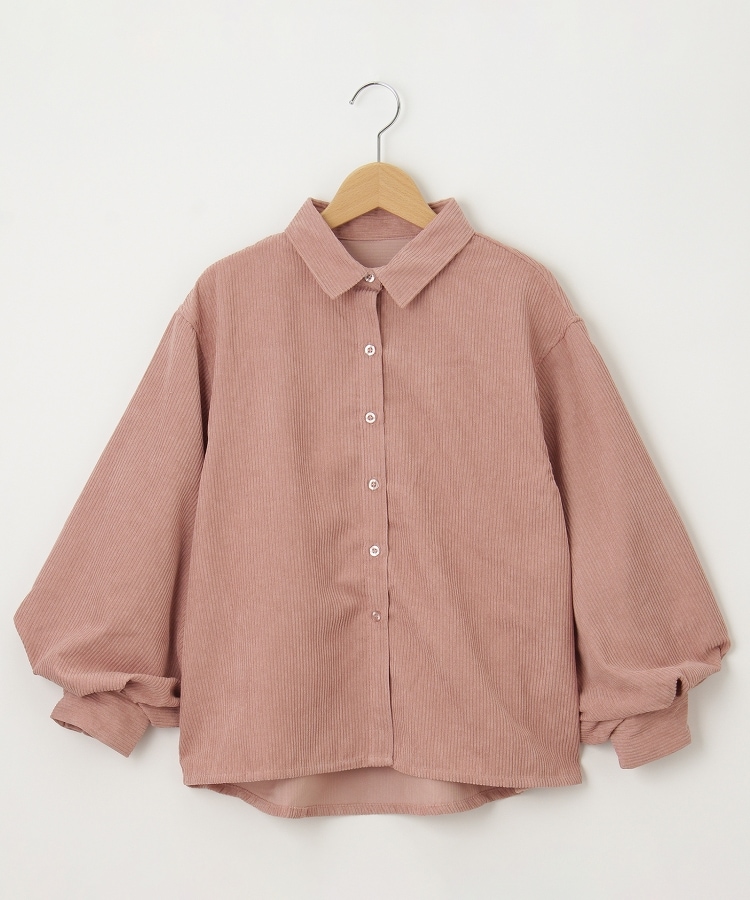 オフプライスストア(ウィメン)(OFF PRICE STORE(Women))のmitis（ミティス） コーデュロイバルーンスリーブシャツ【SALE/カジュアル/デイリー/トレンド/きれいめカジュアル/ルーズシルエット/ゆったり】2