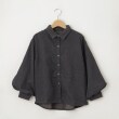 オフプライスストア(ウィメン)(OFF PRICE STORE(Women))のmitis（ミティス） コーデュロイバルーンスリーブシャツ【SALE/カジュアル/デイリー/トレンド/きれいめカジュアル/ルーズシルエット/ゆったり】 チャコールグレー(014)