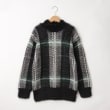 オフプライスストア(ウィメン)(OFF PRICE STORE(Women))のESPEYRAC(エスペラック) マドラスチェックシャギーニット ブラック(019)