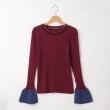オフプライスストア(ウィメン)(OFF PRICE STORE(Women))のESPEYRAC(エスペラック) フレア袖リブニット レッド(063)