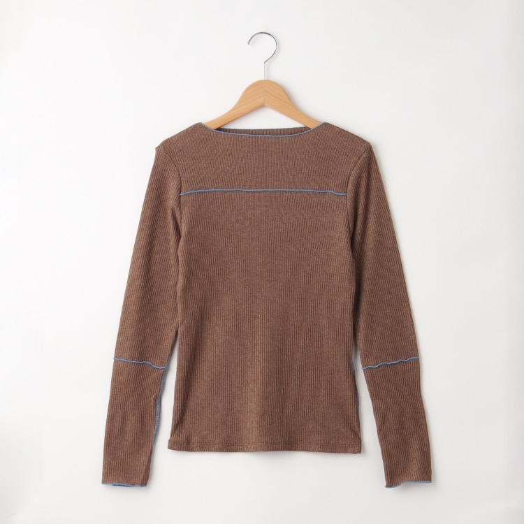 オフプライスストア(ウィメン)(OFF PRICE STORE(Women))のESPEYRAC(エスペラック) 配色ラインリブニット カットソー