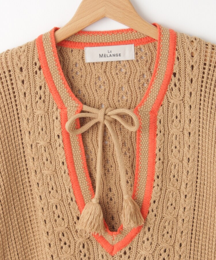 オフプライスストア(ウィメン)(OFF PRICE STORE(Women))のLEMELANGE(ル・メランジュ） Vネック編み込みニット3