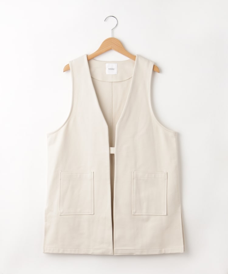 オフプライスストア(ウィメン)(OFF PRICE STORE(Women))のESPEYRAC(エスペラック) ポケット付きジレ アイボリー(004)
