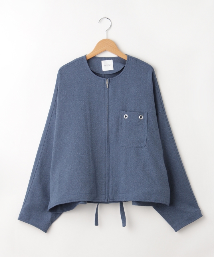 オフプライスストア(ウィメン)(OFF PRICE STORE(Women))のESPEYRAC(エスペラック) リボンベルト付きノーカラージャケット【SALE/カジュアル/デイリー/トレンド/きれいめカジュアル/ゆったり】2