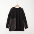 オフプライスストア(ウィメン)(OFF PRICE STORE(Women))のmyke（ミーカ） パッチ異素材切り替えカットソー【SALE/カジュアル/デイリー/トレンド/ルーズシルエット/ゆったり】 ブラック(019)
