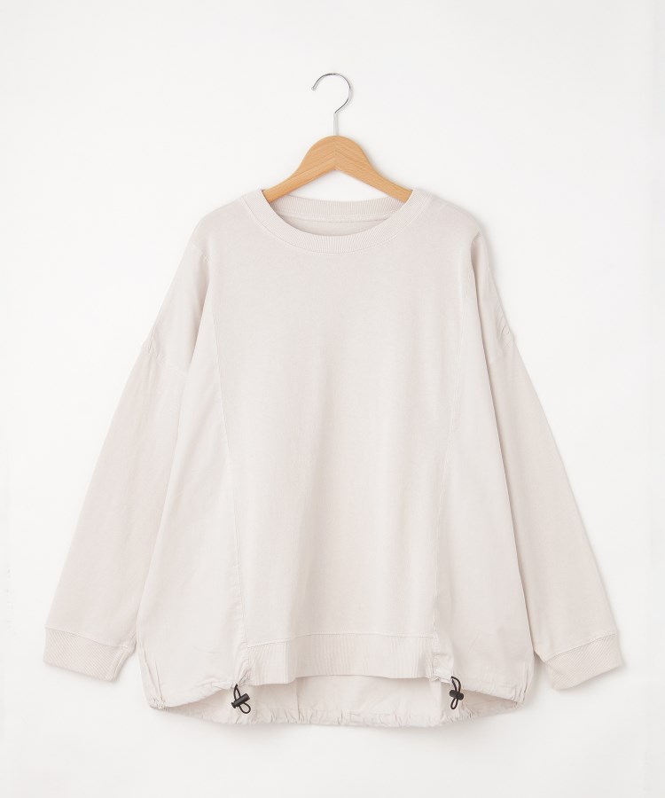 オフプライスストア(ウィメン)(OFF PRICE STORE(Women))のmyke（ミーカ） 裾ドロストワイドカットソー【SALE/カジュアル/デイリー/トレンド/ルーズシルエット/ゆったり】 アイボリー(004)