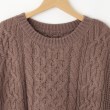 オフプライスストア(ウィメン)(OFF PRICE STORE(Women))のmyke（ミーカ） ケーブル編みワイドニットベスト【SALE/カジュアル/デイリー/トレンド/きれいめカジュアル/ルーズシルエット/ゆったり】4