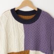 オフプライスストア(ウィメン)(OFF PRICE STORE(Women))のmyke（ミーカ） 配色＆編地切り替えニットベスト【SALE/カジュアル/デイリー/トレンド/きれいめカジュアル/ルーズシルエット/ゆったり】4