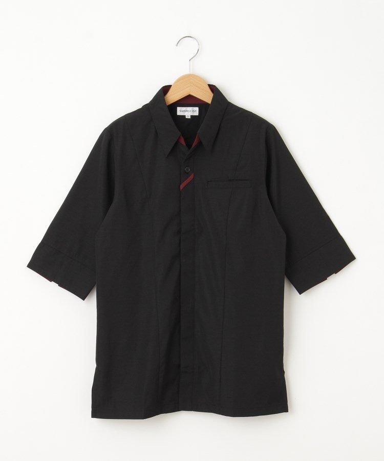 オフプライスストア(ウィメン)(OFF PRICE STORE(Women))のSERVO（サーヴォ） 男女兼用ショップコートシャツ【SALE/カジュアル/デイリー/トレンド/きれいめカジュアル】 ブラック(019)