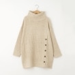 オフプライスストア(ウィメン)(OFF PRICE STORE(Women))のmyke（ミーカ） タートルネックスリットボタンプルオーバー【SALE/カジュアル/デイリー/トレンド/きれいめカジュアル/ルーズシルエット/ゆったり】1