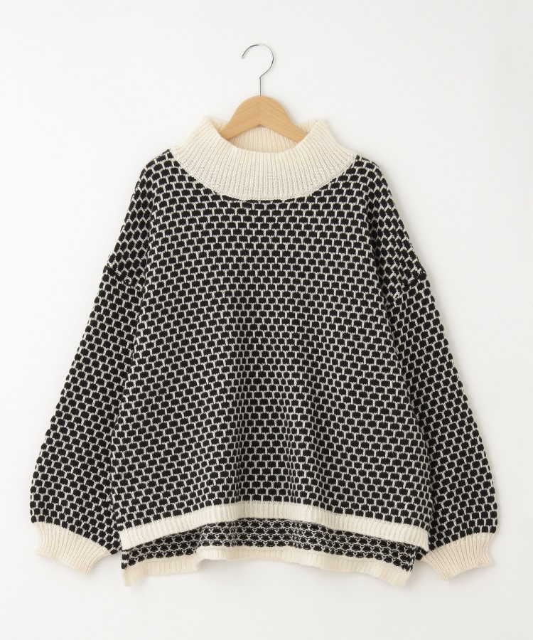myke(ミーカ) 配色ステッチニットセーター【SALE/カジュアル myke(ミーカ) 配色ステッチニットセーター【SALE/カジュアル