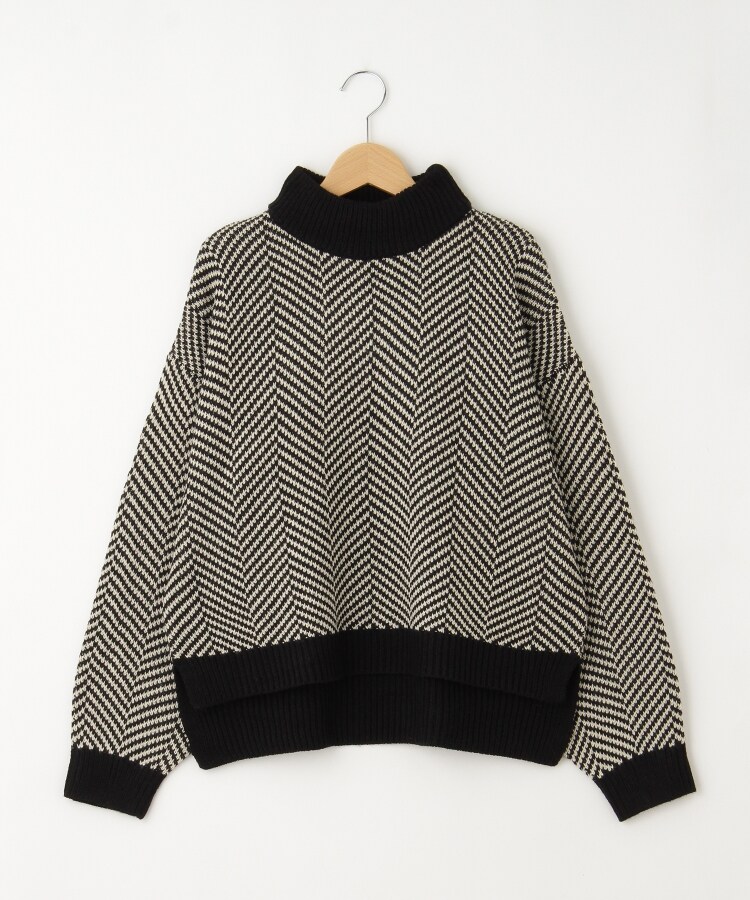 オフプライスストア(ウィメン)(OFF PRICE STORE(Women))のmyke（ミーカ） ジグザグ編みハイネックニットセーター【SALE/カジュアル/デイリー/トレンド/きれいめカジュアル/ルーズシルエット/ゆったり】5