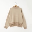 オフプライスストア(ウィメン)(OFF PRICE STORE(Women))のmyke（ミーカ） ジグザグ編みハイネックニットセーター【SALE/カジュアル/デイリー/トレンド/きれいめカジュアル/ルーズシルエット/ゆったり】 ベージュ(052)