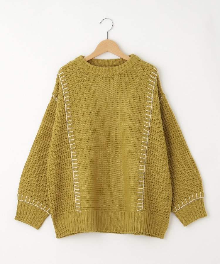myke（ミーカ） 配色ステッチニットセーター【SALE/カジュアル
