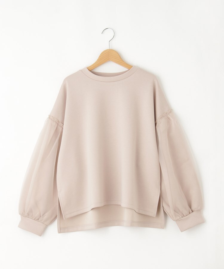オフプライスストア(ウィメン)(OFF PRICE STORE(Women))のmitis（ミティス） チュール袖プルオーバー【SALE/カジュアル/デイリー/トレンド/ルーズシルエット/ゆったり】2