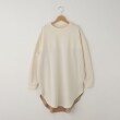 オフプライスストア(ウィメン)(OFF PRICE STORE(Women))のmyke（ミーカ） 異素材ミックスロングプルオーバー【SALE/カジュアル/デイリー/トレンド/きれいめカジュアル/ルーズシルエット/ゆったり】 アイボリー(004)
