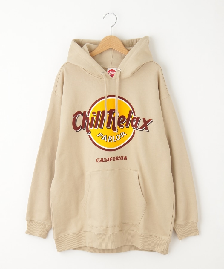 オフプライスストア(ウィメン)(OFF PRICE STORE(Women))のCHILLAX（チラックス） フロッキーロゴパーカー【SALE/カジュアル/デイリー/トレンド/ストリート/スポーティースタイル】 ベージュ(052)