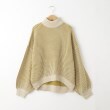 オフプライスストア(ウィメン)(OFF PRICE STORE(Women))のmyke（ミーカ） ハイネック2色編みニットセーター【SALE/セール/カジュアル/デイリー/トレンド/ルーズシルエット/ゆったり】 マスタード(033)