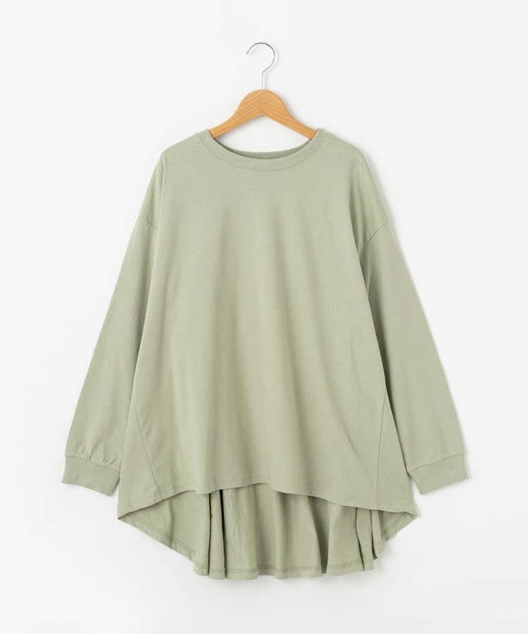 オフプライスストア(ウィメン)(OFF PRICE STORE(Women))のmyke バックフレアロンT グリーン(022)