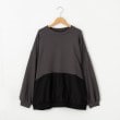 オフプライスストア(ウィメン)(OFF PRICE STORE(Women))のmyke 異素材ポケットプルオーバー チャコールグレー(014)