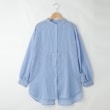 オフプライスストア(ウィメン)(OFF PRICE STORE(Women))のmitis（ミティス） スタンドカラーシールスルービッグシャツ ブルー(091)