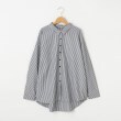 オフプライスストア(ウィメン)(OFF PRICE STORE(Women))のmitis ストライプシャツ ブラック(019)