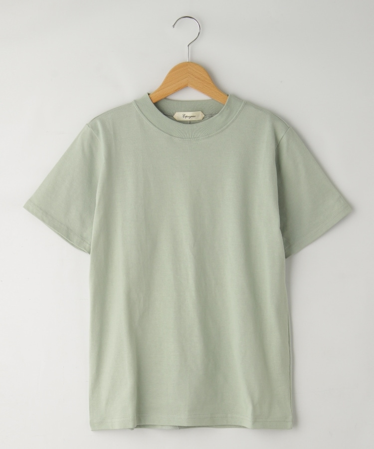 オフプライスストア(ウィメン)(OFF PRICE STORE(Women))のESPEYRAC(エスペラック) バックモチーフシンプルＴシャツ ミントグリーン(021)