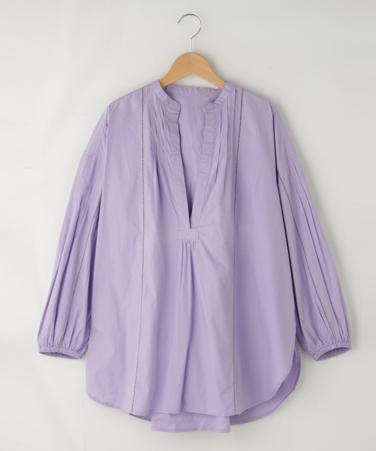 オフプライスストア(ウィメン)(OFF PRICE STORE(Women))のLEMELANGE(ル・メランジュ） 刺繍入りシャツ パープル(081)