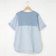 オフプライスストア(ウィメン)(OFF PRICE STORE(Women))のミーカ 裾ドロスト付きデニムコンビＴシャツ2