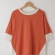オフプライスストア(ウィメン)(OFF PRICE STORE(Women))のmyke（ミーカ） 配色半袖プルオーバー　【SALE/ゆったりシルエット/バイカラー】3