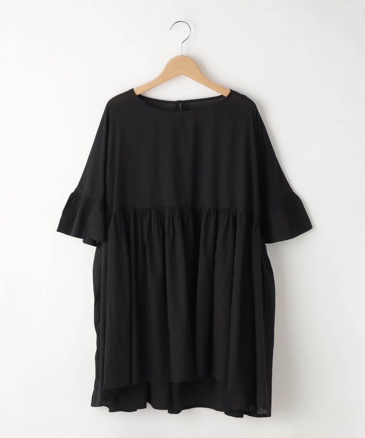 オフプライスストア(ウィメン)(OFF PRICE STORE(Women))のmitis（ミティス） オーバーサイズ切り替えプルオーバー 【SALE/デイリーカジュアル/ゆったりシルエット】 ブラック(019)