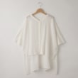 オフプライスストア(ウィメン)(OFF PRICE STORE(Women))のmitis（ミティス） 綿オーバーサイズシャツ　【SALE/ゆったりシルエット/デイリーカジュアル/冷房・日焼け対策】 ホワイト(001)
