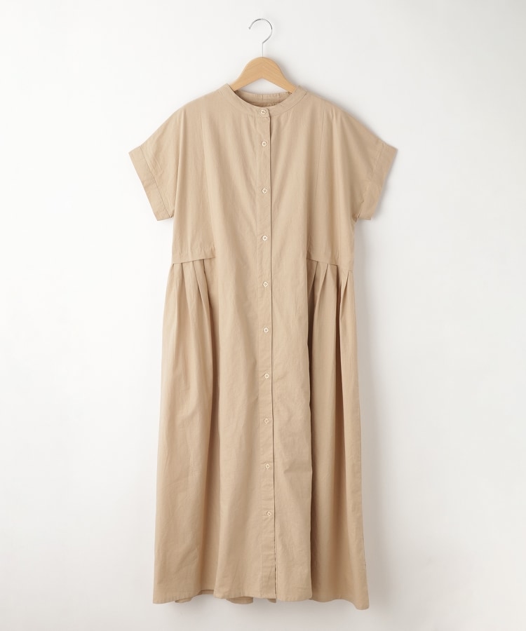 オフプライスストア(ウィメン)(OFF PRICE STORE(Women))のmitis（ミティス） ウエスト切り替えボリュームワンピース　【SALE/羽織可・２WAY/デイリーカジュアル/きれいめカジュアルスタイルにも】 ベージュ(052)