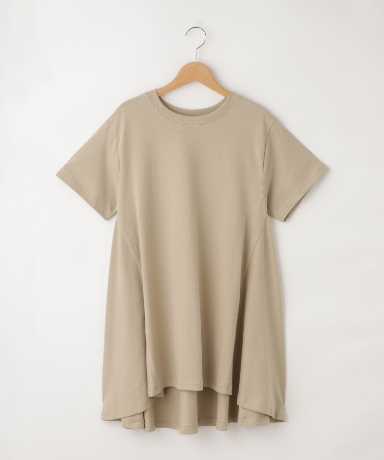 オフプライスストア(ウィメン)(OFF PRICE STORE(Women))のmitis（ミティス） バック切り替え半袖チュニック ベージュ(052)