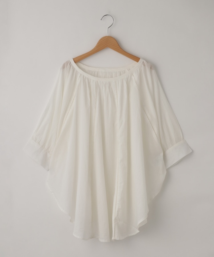 オフプライスストア(ウィメン)(OFF PRICE STORE(Women))のmitis（ミティス） BIGシルエットレースブラウス ホワイト(001)