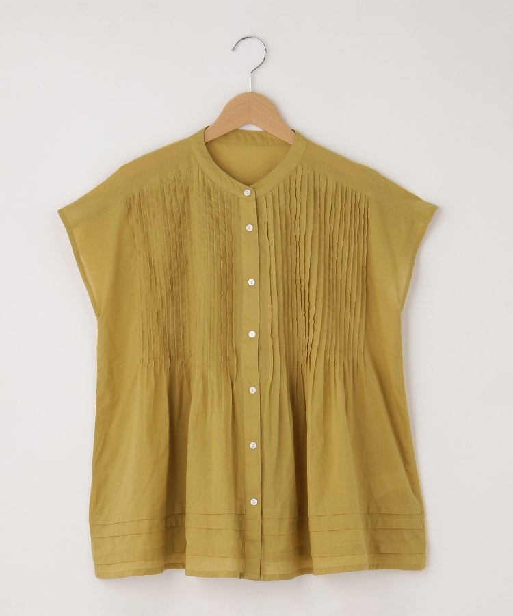 オフプライスストア(ウィメン)(OFF PRICE STORE(Women))のmitis（ミティス） バンドカラーピンタックフレンチ袖ブラウス1