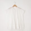 オフプライスストア(ウィメン)(OFF PRICE STORE(Women))のmitis（ミティス） バンドカラーピンタックフレンチ袖ブラウス ホワイト(001)