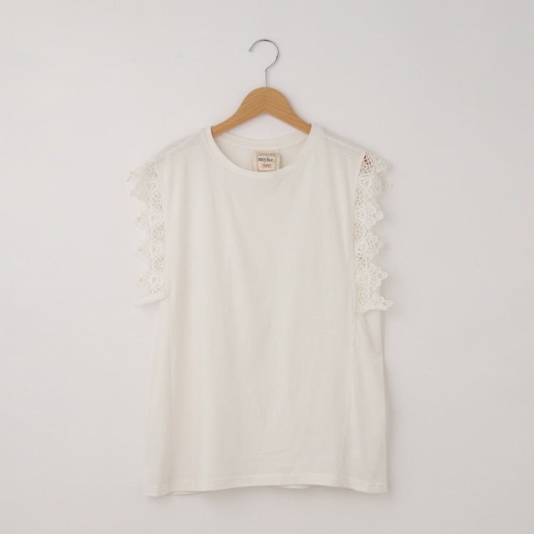 オフプライスストア(ウィメン)(OFF PRICE STORE(Women))のmitis（ミティス） レース袖Aラインプルオーバー カットソー
